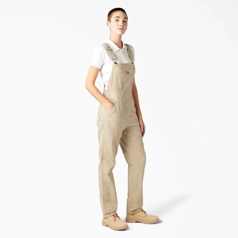 Women’s Regular Fit Hickory Stripe Bib Overalls Women’s Regular Fit Hickory Stripe Bib Overalls