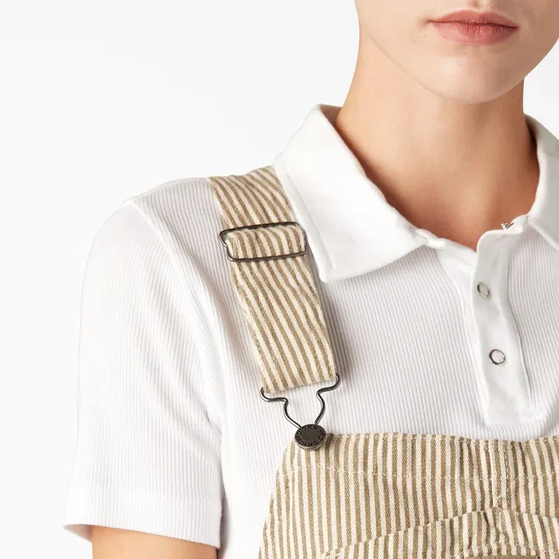 Women’s Regular Fit Hickory Stripe Bib Overalls Women’s Regular Fit Hickory Stripe Bib Overalls