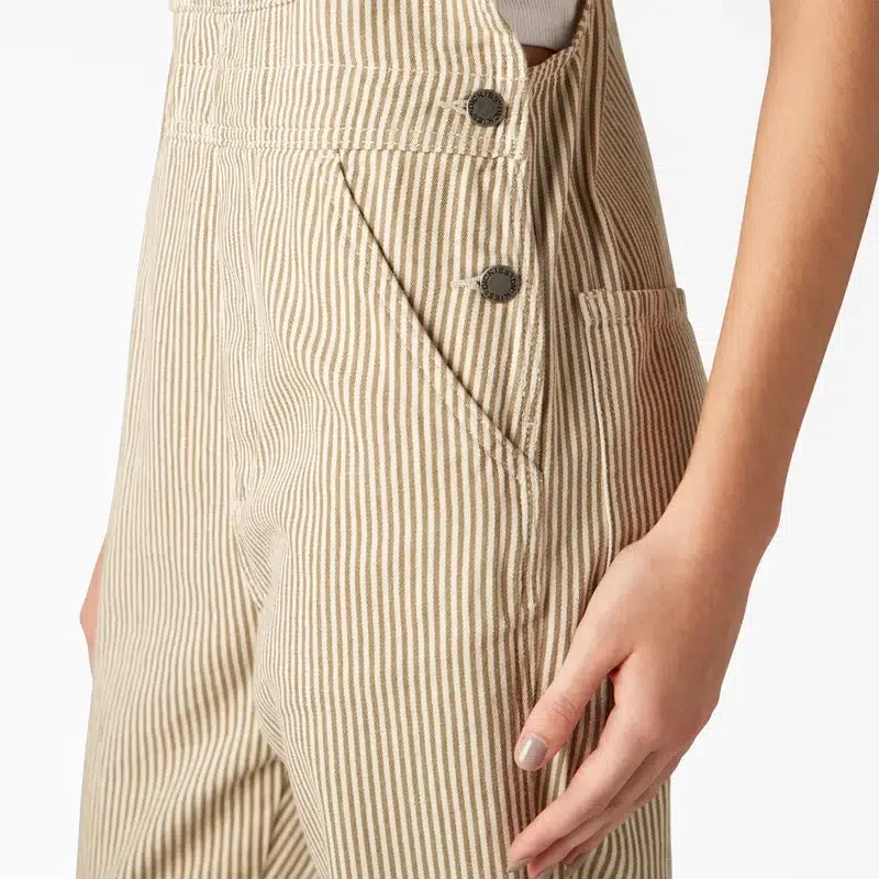 Women’s Regular Fit Hickory Stripe Bib Overalls Women’s Regular Fit Hickory Stripe Bib Overalls