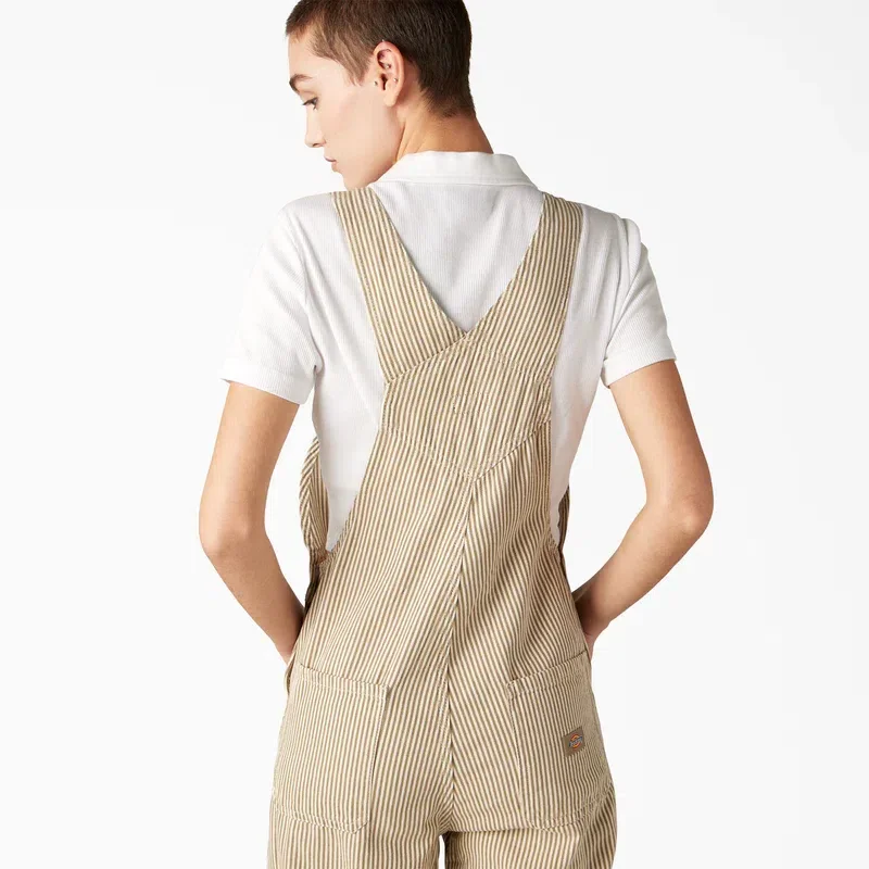 Women’s Regular Fit Hickory Stripe Bib Overalls Women’s Regular Fit Hickory Stripe Bib Overalls