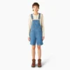 Women’s Relaxed Fit Bib Shortalls, 7″ Women’s Relaxed Fit Bib Shortalls, 7″