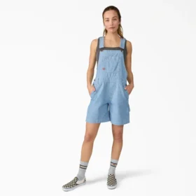 Women’s Relaxed Fit Bib Shortalls, 7″