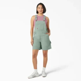 Women’s Relaxed Fit Bib Shortalls, 7″