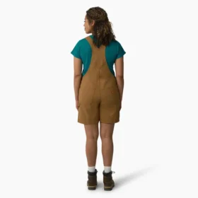 Women’s Relaxed Fit Bib Shortalls, 7″