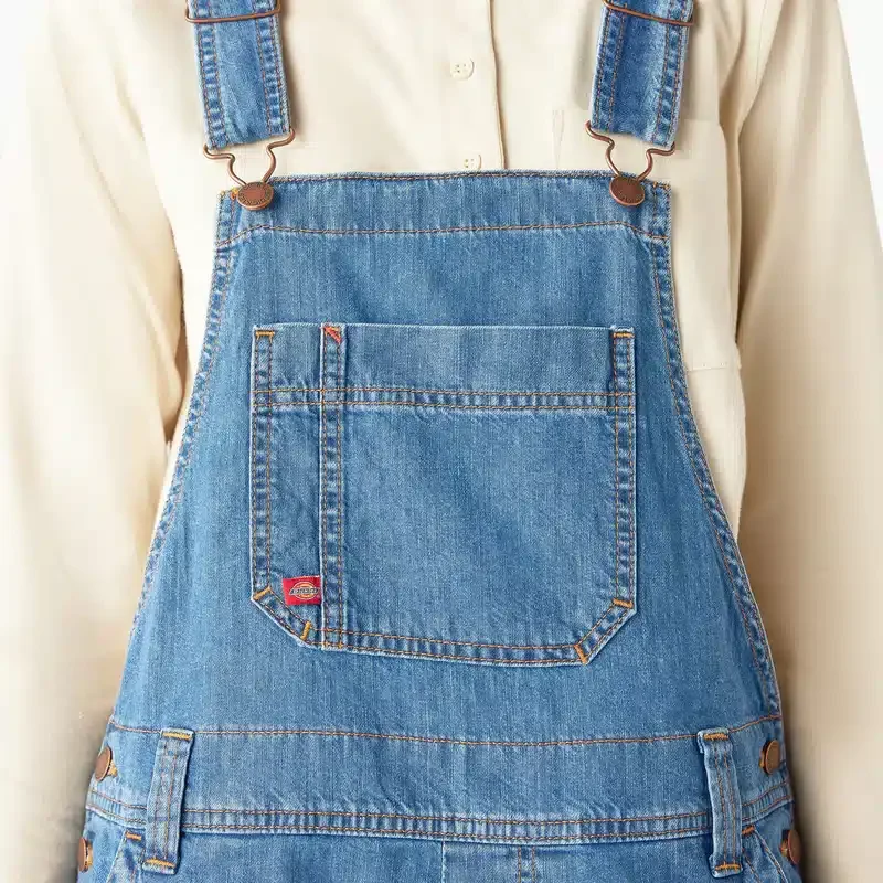 Women’s Relaxed Fit Bib Shortalls, 7″ Women’s Relaxed Fit Bib Shortalls, 7″