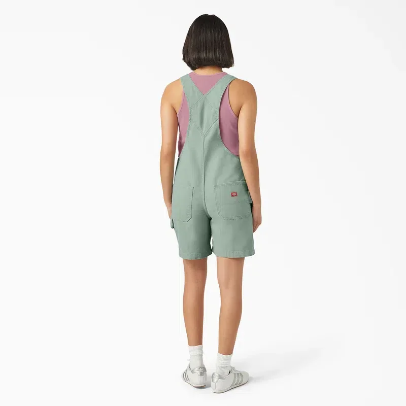 Women’s Relaxed Fit Bib Shortalls, 7″ Women’s Relaxed Fit Bib Shortalls, 7″