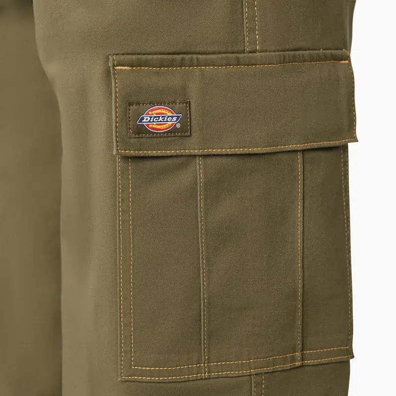 Women’s Relaxed Fit Contrast Stitch Cropped Cargo Pants Women’s Relaxed Fit Contrast Stitch Cropped Cargo Pants