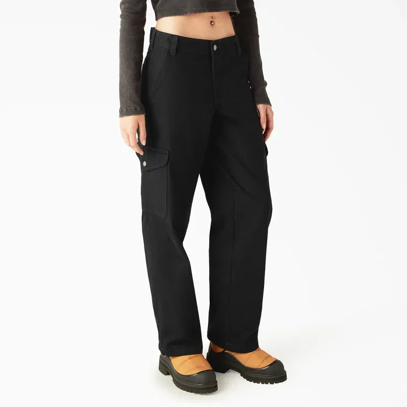 Women’s Relaxed Fit Duck Canvas Cargo Pants Women’s Relaxed Fit Duck Canvas Cargo Pants