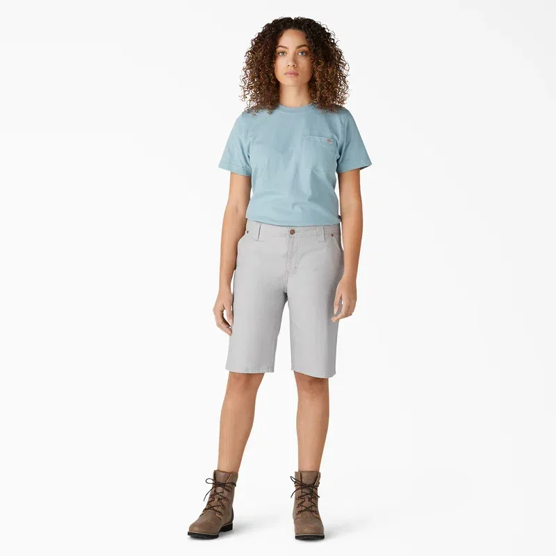 Women’s Relaxed Fit Duck Carpenter Shorts, 11″ Women’s Relaxed Fit Duck Carpenter Shorts, 11″