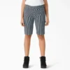 Women’s Relaxed Fit Hickory Stripe Carpenter Shorts, 11″ Women’s Relaxed Fit Hickory Stripe Carpenter Shorts, 11″