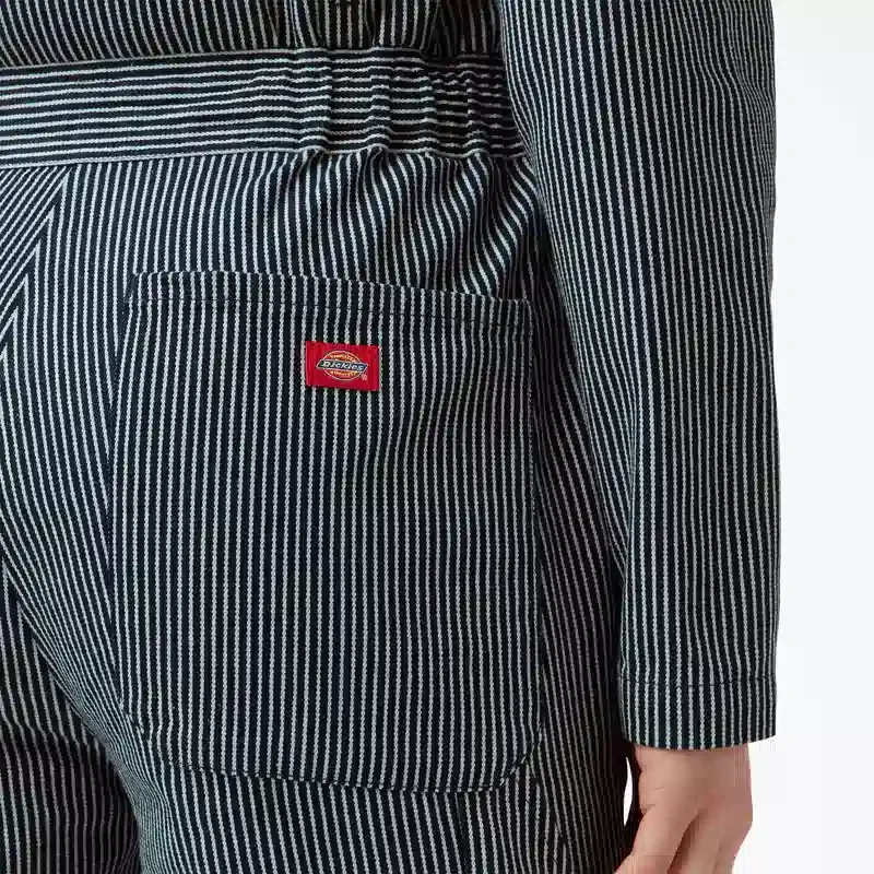 Women’s Relaxed Fit Long Sleeve Hickory Stripe Coveralls Women’s Relaxed Fit Long Sleeve Hickory Stripe Coveralls