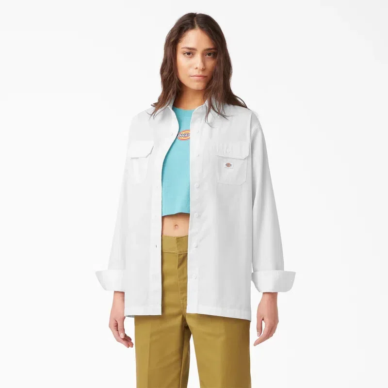 Women’s Relaxed Fit Long Sleeve Work Shirt Women’s Relaxed Fit Long Sleeve Work Shirt