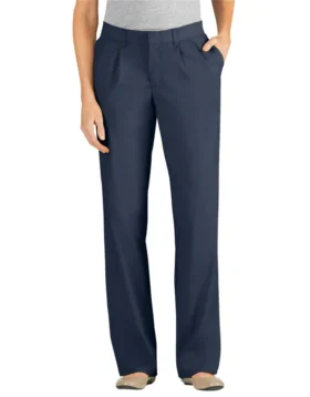Women’s Relaxed Fit Straight Leg Pleated Front Pants