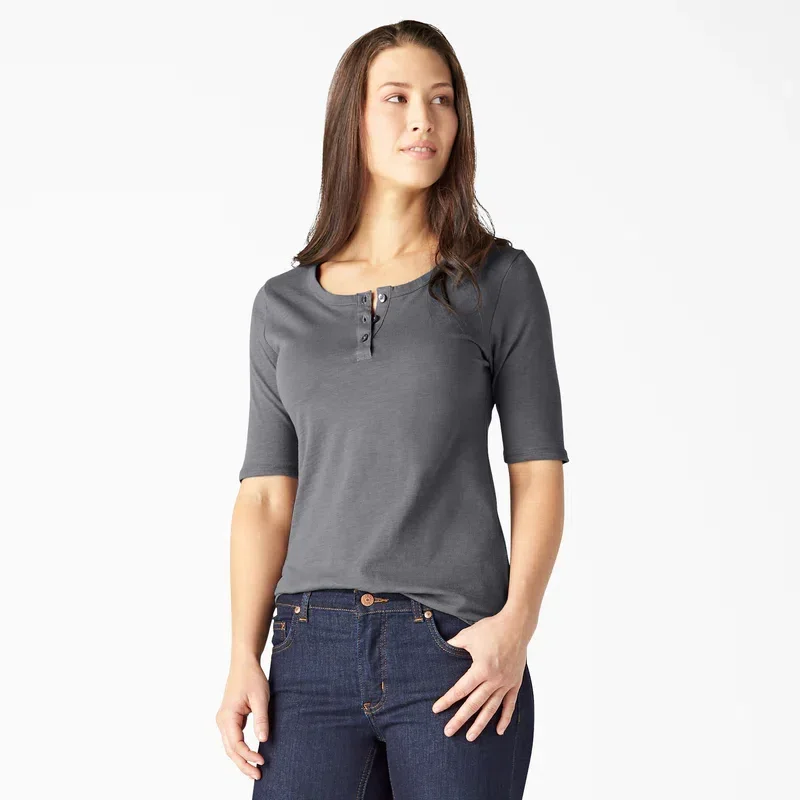 Women’s Short Sleeve Henley Shirt Women’s Short Sleeve Henley Shirt