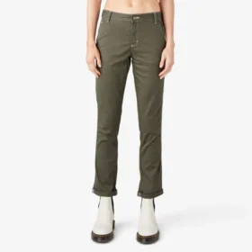Women’s Slim Straight Fit Roll Hem Carpenter Pants