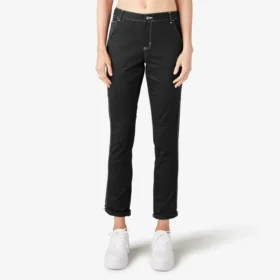 Women’s Slim Straight Fit Roll Hem Carpenter Pants