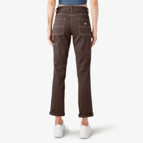 Women’s Slim Straight Fit Roll Hem Carpenter Pants