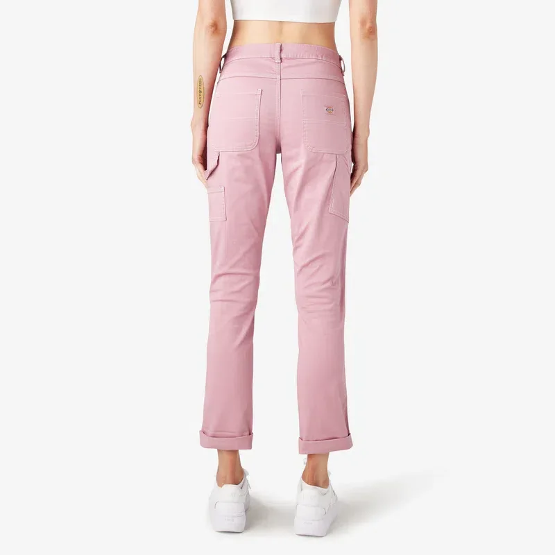 Women’s Slim Straight Fit Roll Hem Carpenter Pants Women’s Slim Straight Fit Roll Hem Carpenter Pants