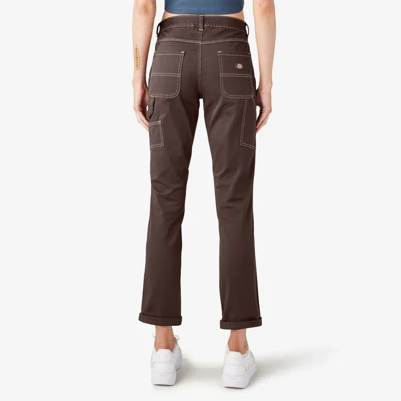 Women’s Slim Straight Fit Roll Hem Carpenter Pants Women’s Slim Straight Fit Roll Hem Carpenter Pants