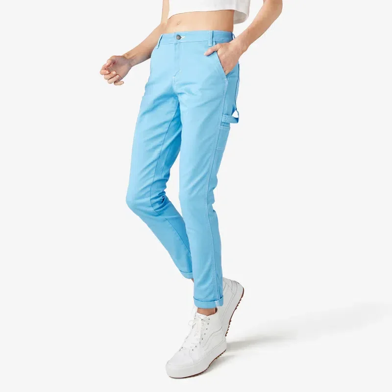 Women’s Slim Straight Fit Roll Hem Carpenter Pants Women’s Slim Straight Fit Roll Hem Carpenter Pants