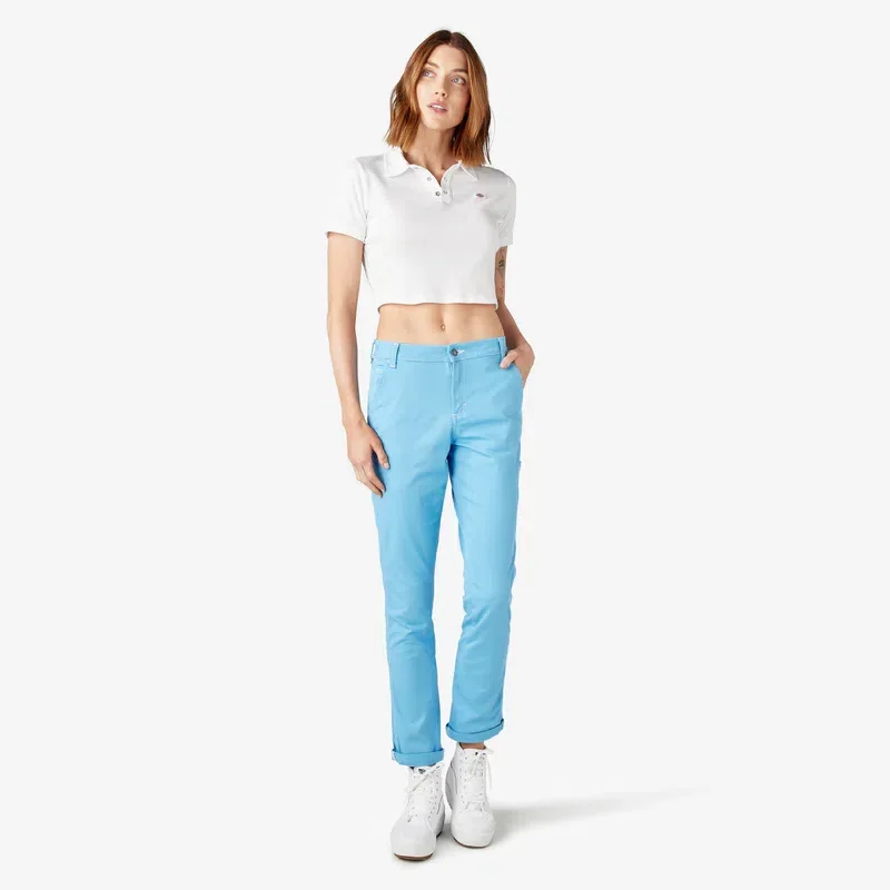 Women’s Slim Straight Fit Roll Hem Carpenter Pants Women’s Slim Straight Fit Roll Hem Carpenter Pants
