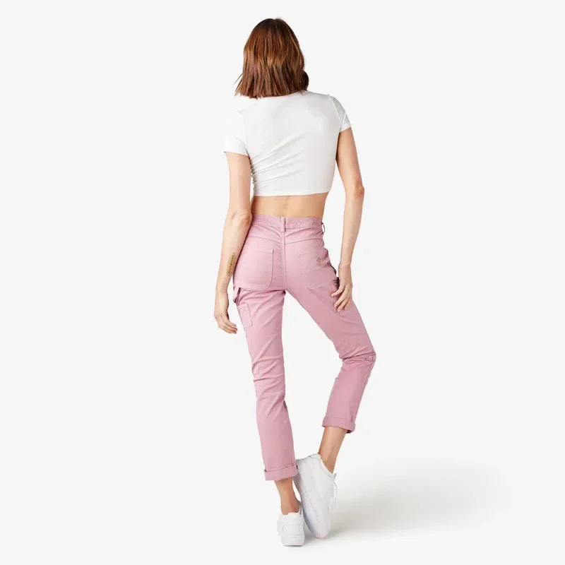 Women’s Slim Straight Fit Roll Hem Carpenter Pants Women’s Slim Straight Fit Roll Hem Carpenter Pants