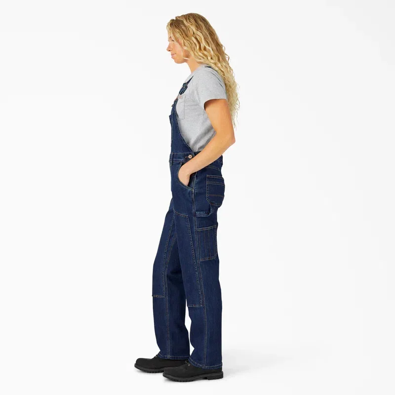 Women’s Straight Fit Denim Double Front Bib Overalls Women’s Straight Fit Denim Double Front Bib Overalls