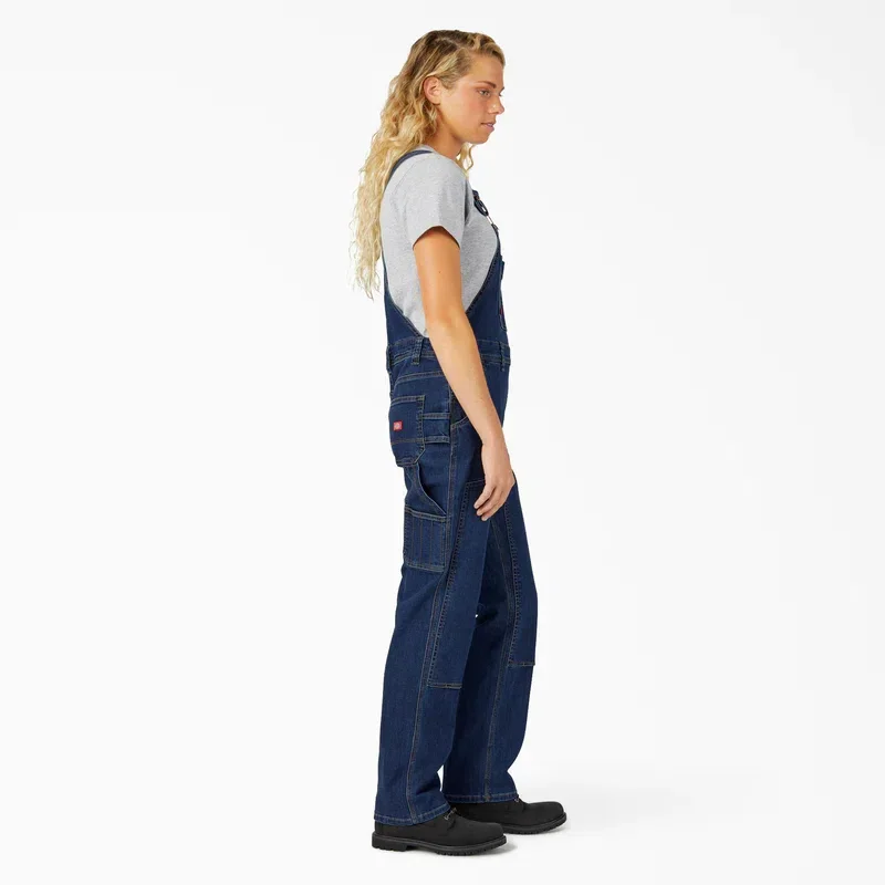 Women’s Straight Fit Denim Double Front Bib Overalls Women’s Straight Fit Denim Double Front Bib Overalls