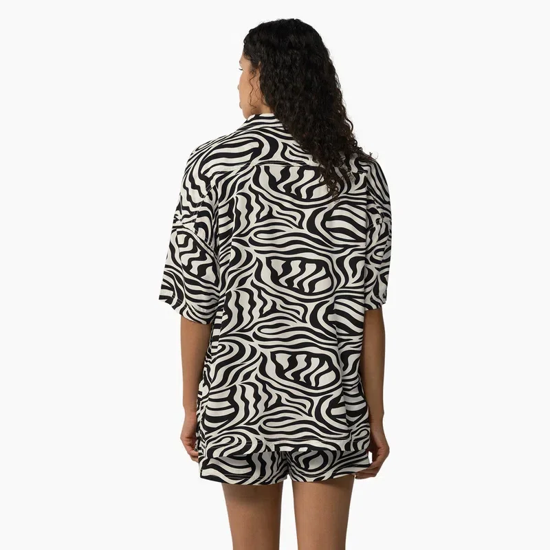 Women’s Zebra Print Work Shirt Women’s Zebra Print Work Shirt