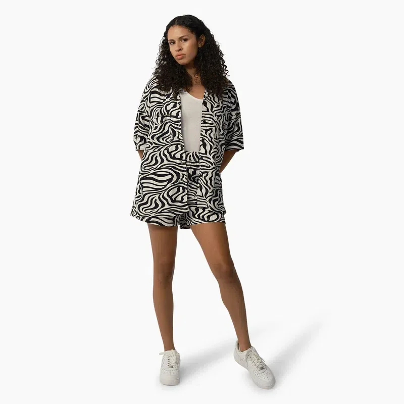 Women’s Zebra Print Work Shirt Women’s Zebra Print Work Shirt