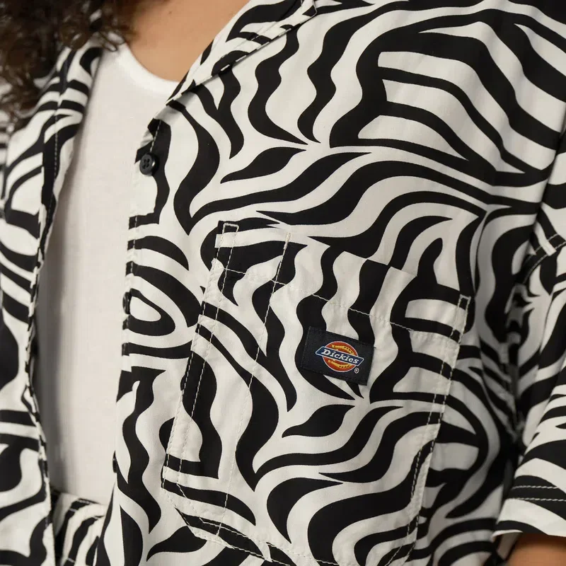Women’s Zebra Print Work Shirt Women’s Zebra Print Work Shirt
