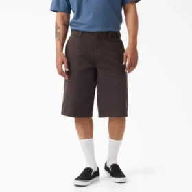 Worn in Loose Work Shorts, 13″