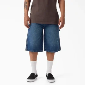 Worn in Relaxed Carpenter Denim Shorts, 13″