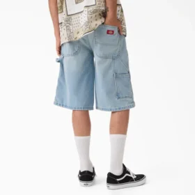 Worn in Relaxed Carpenter Denim Shorts, 13″
