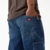 Worn in Relaxed Carpenter Denim Shorts, 13″