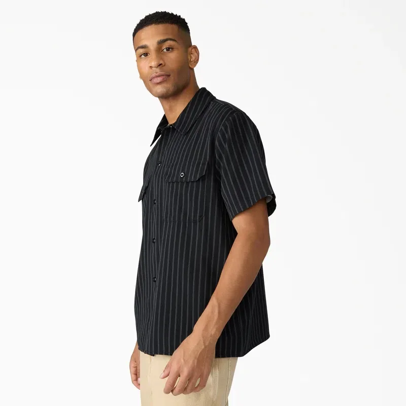 Worn in Striped Work Shirt Worn in Striped Work Shirt