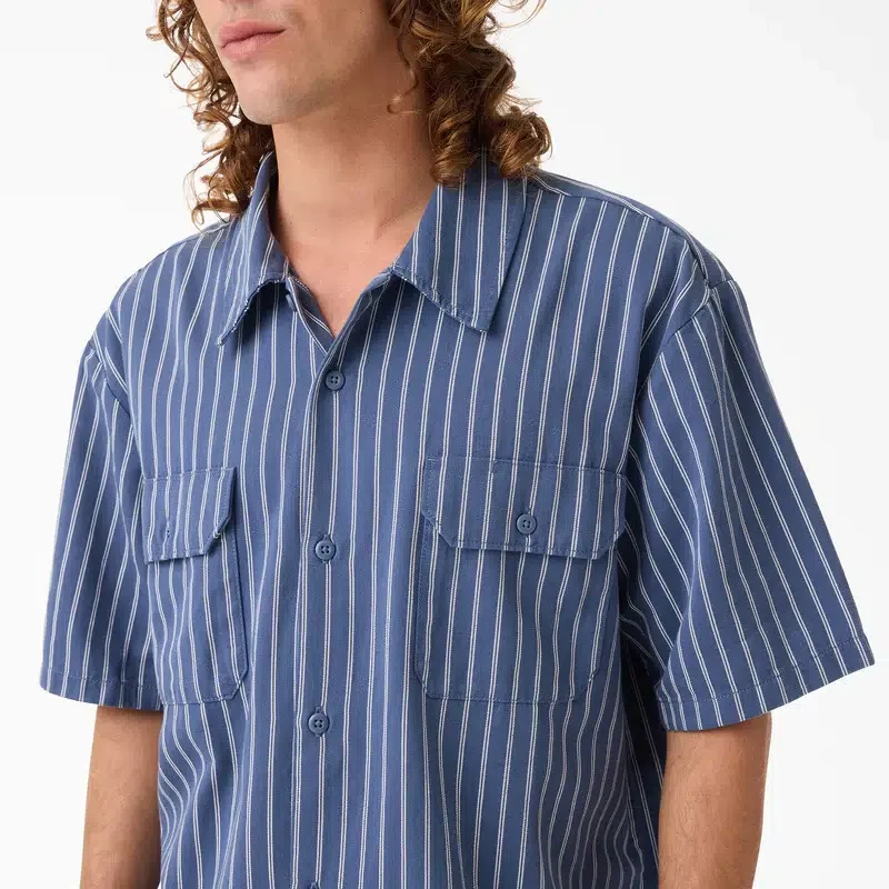Worn in Striped Work Shirt Worn in Striped Work Shirt